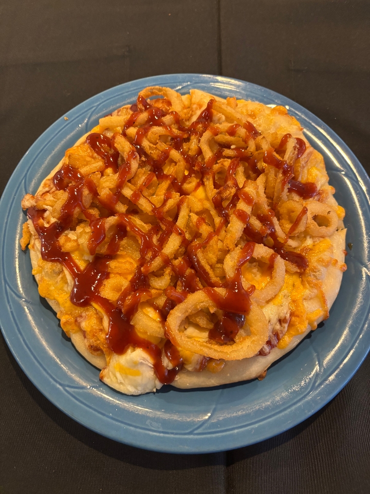8" Ultimate BBQ Pizza.