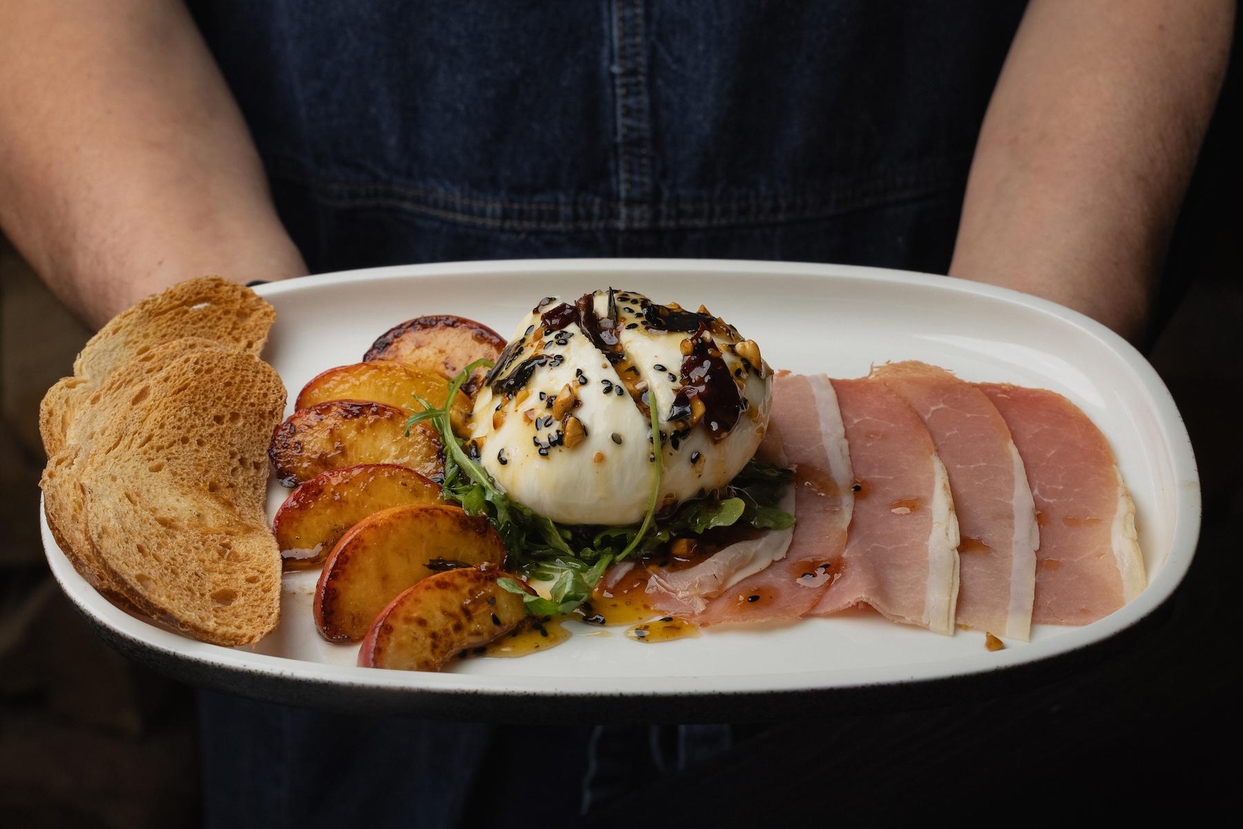 Burrata and Prosciutto.