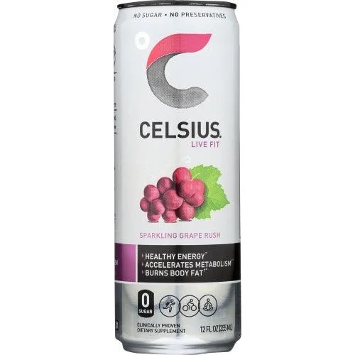 Celsius Sparkling Grape Rush.