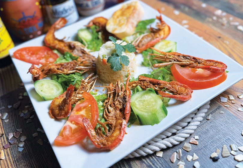 Langostinos Estilo Sinaloa Dinner.