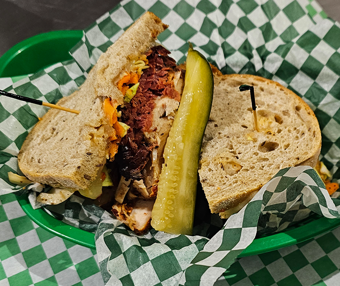 Pastrami/Turkey Rachel.