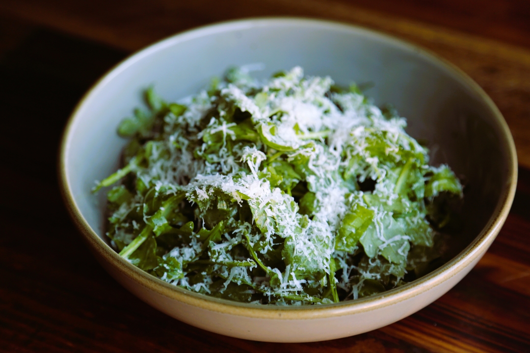Arugula Parm Salad.