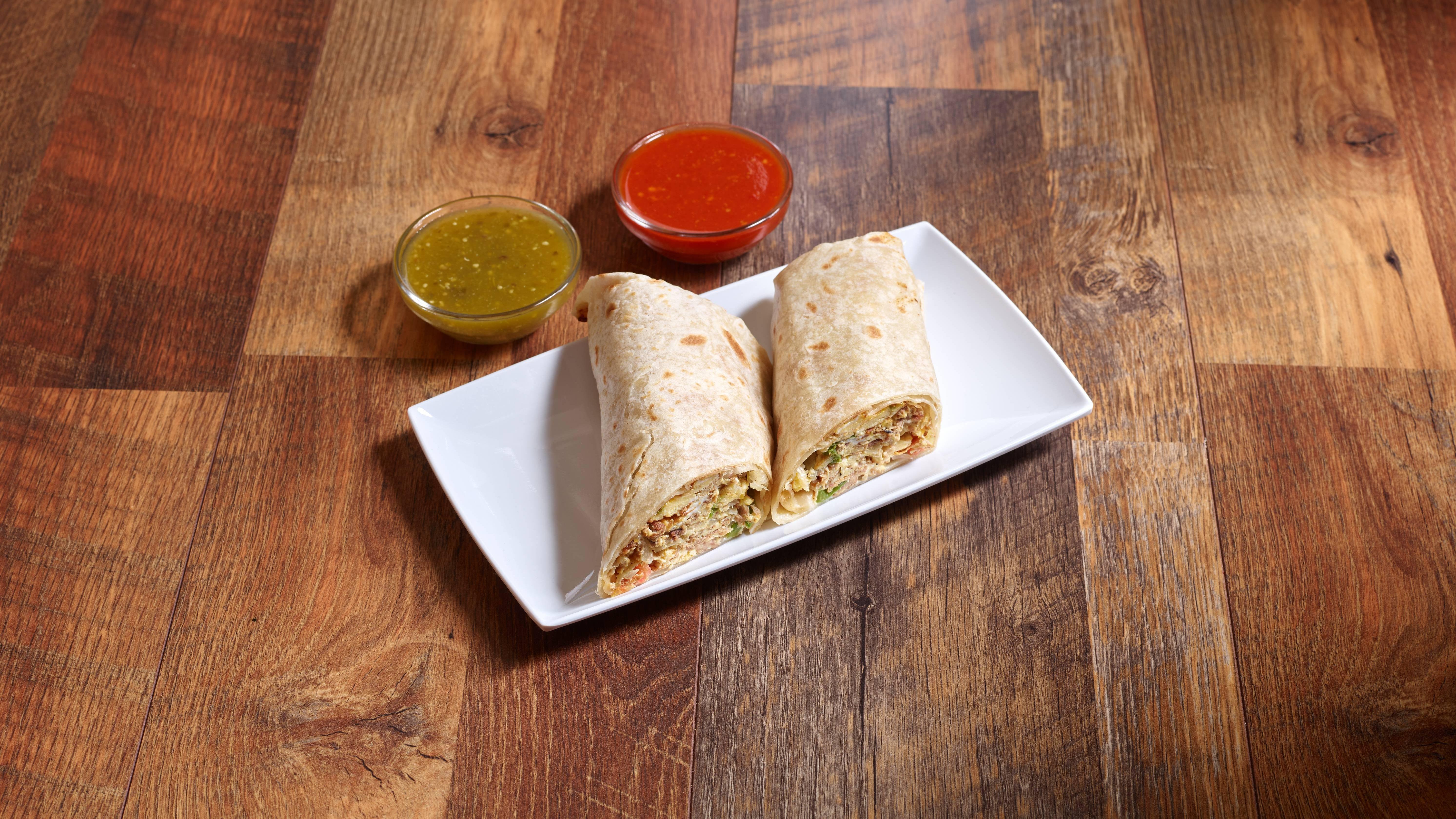 Machaca Breakfast Burrito.