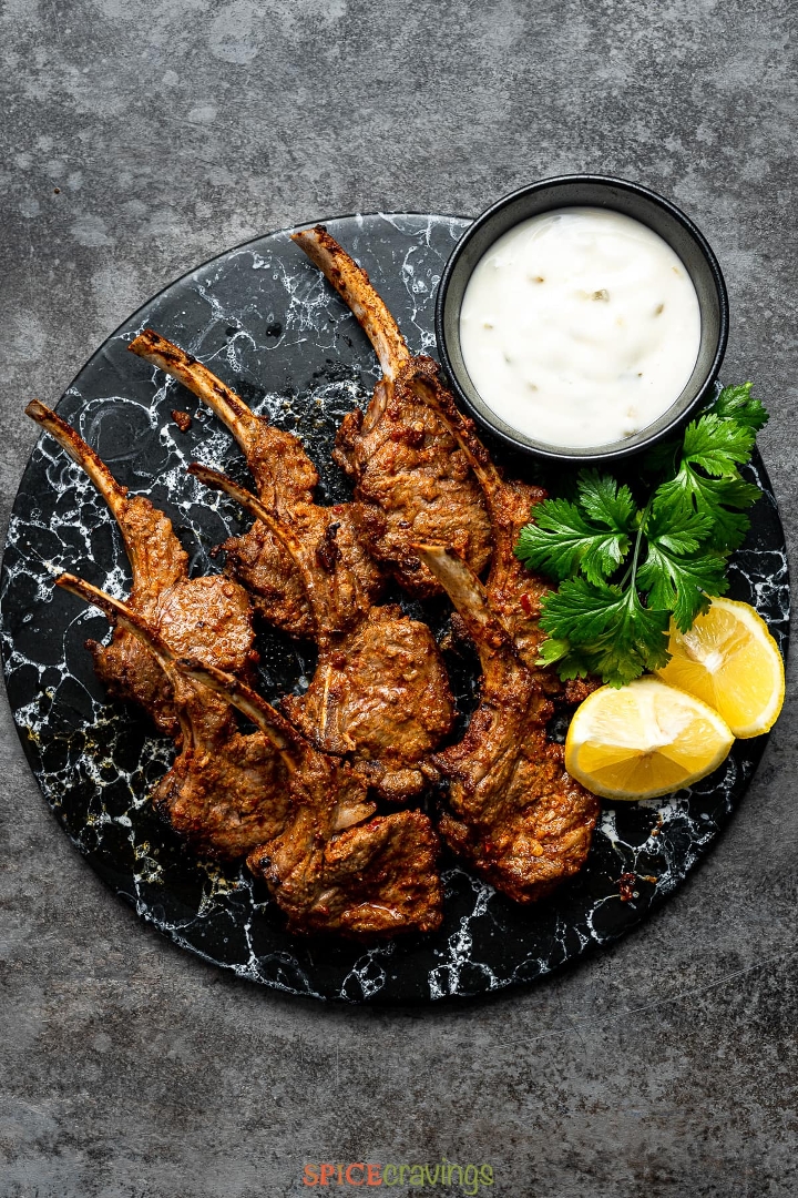 TANDOORI LAMB CHOPS.