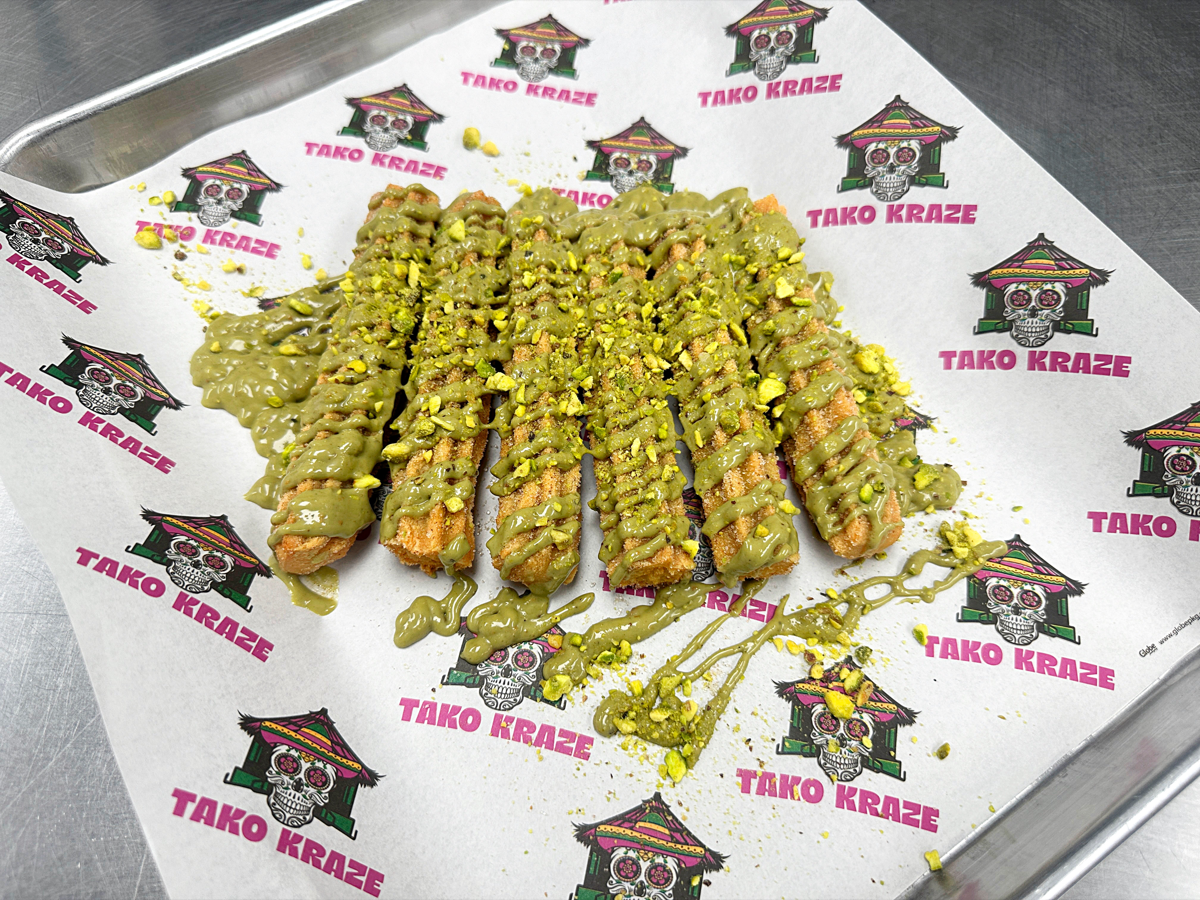 Pistachio Cream Churros.