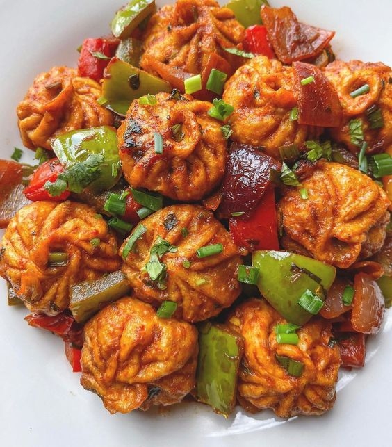 Fried Momo (Chilli Momo).