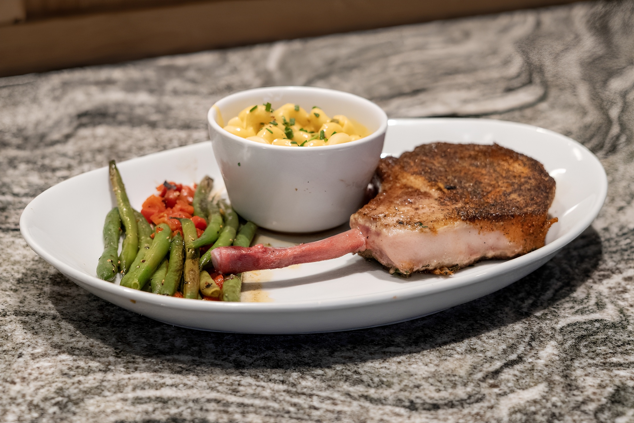 Tomahawk Pork Chop.