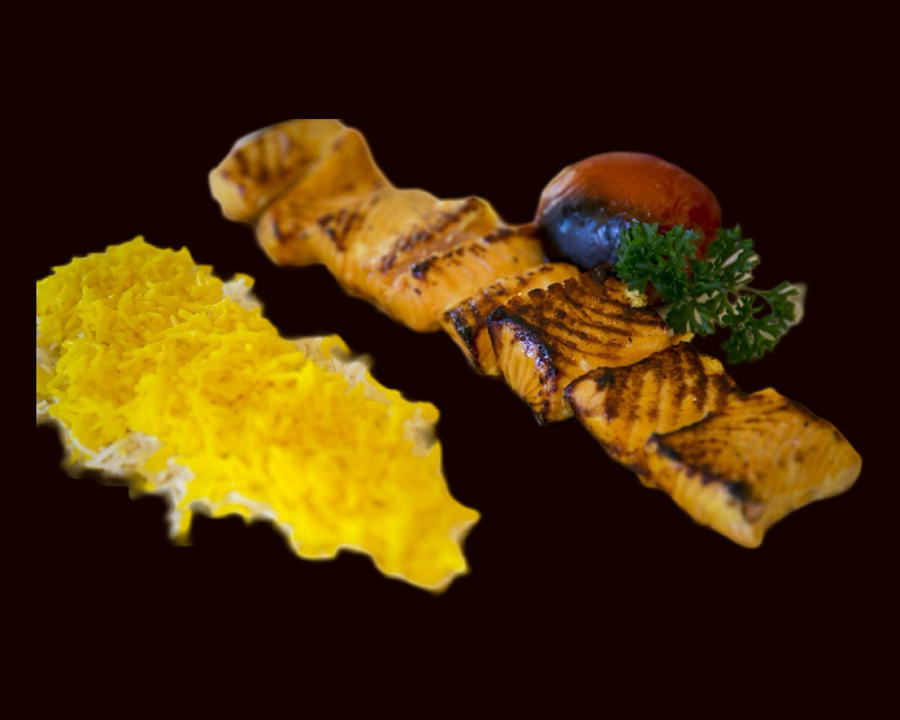 SALMON KABOB.