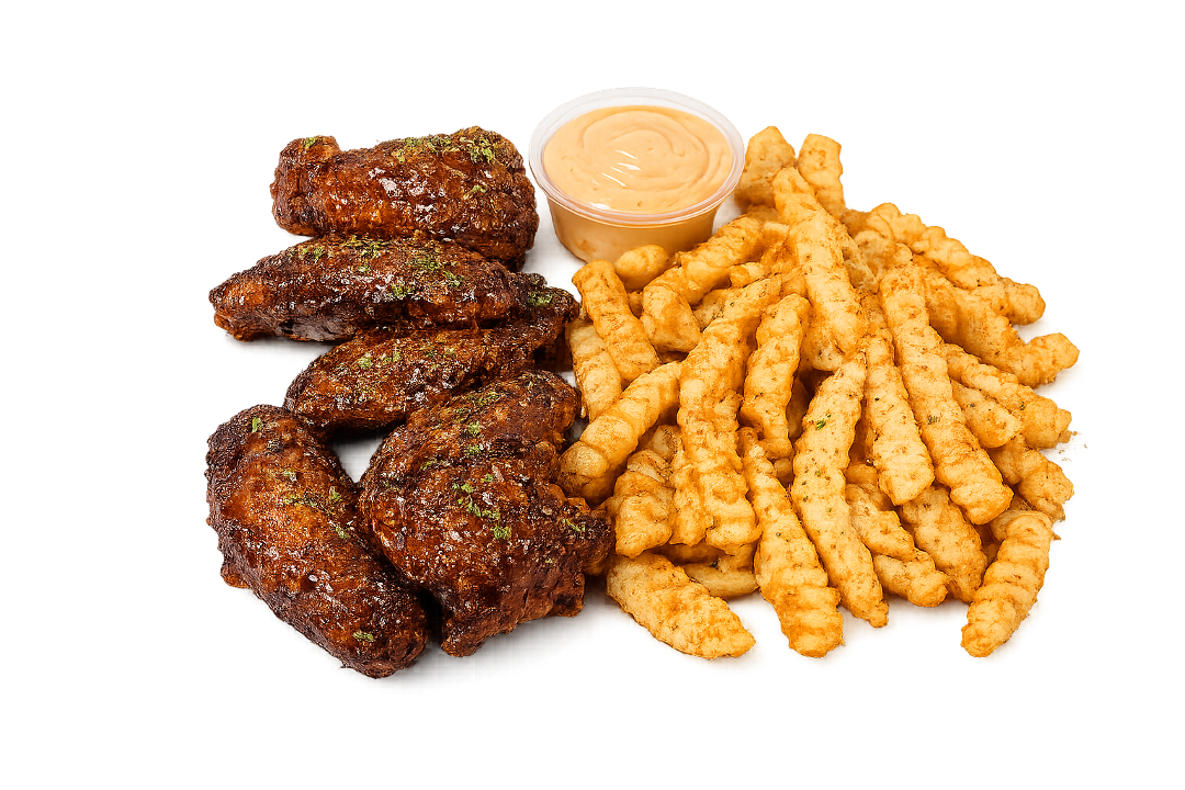 Mu's #5 - 5 Wings W/ Fries.