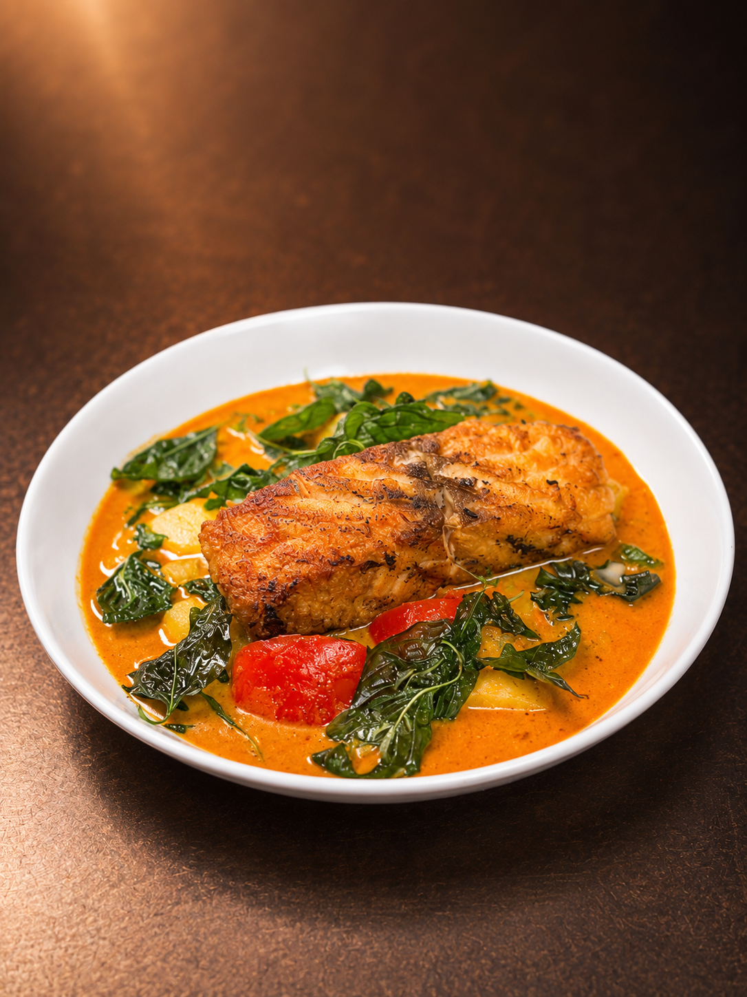 Pineapple Curry Salmon.