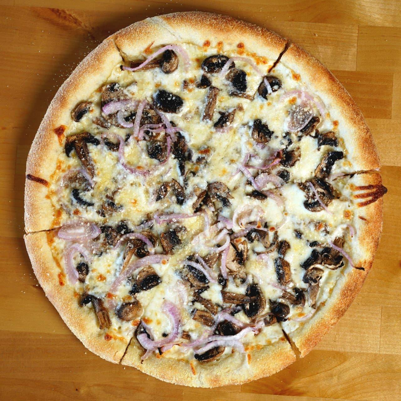 12" Truffle Mushroom Pizza.