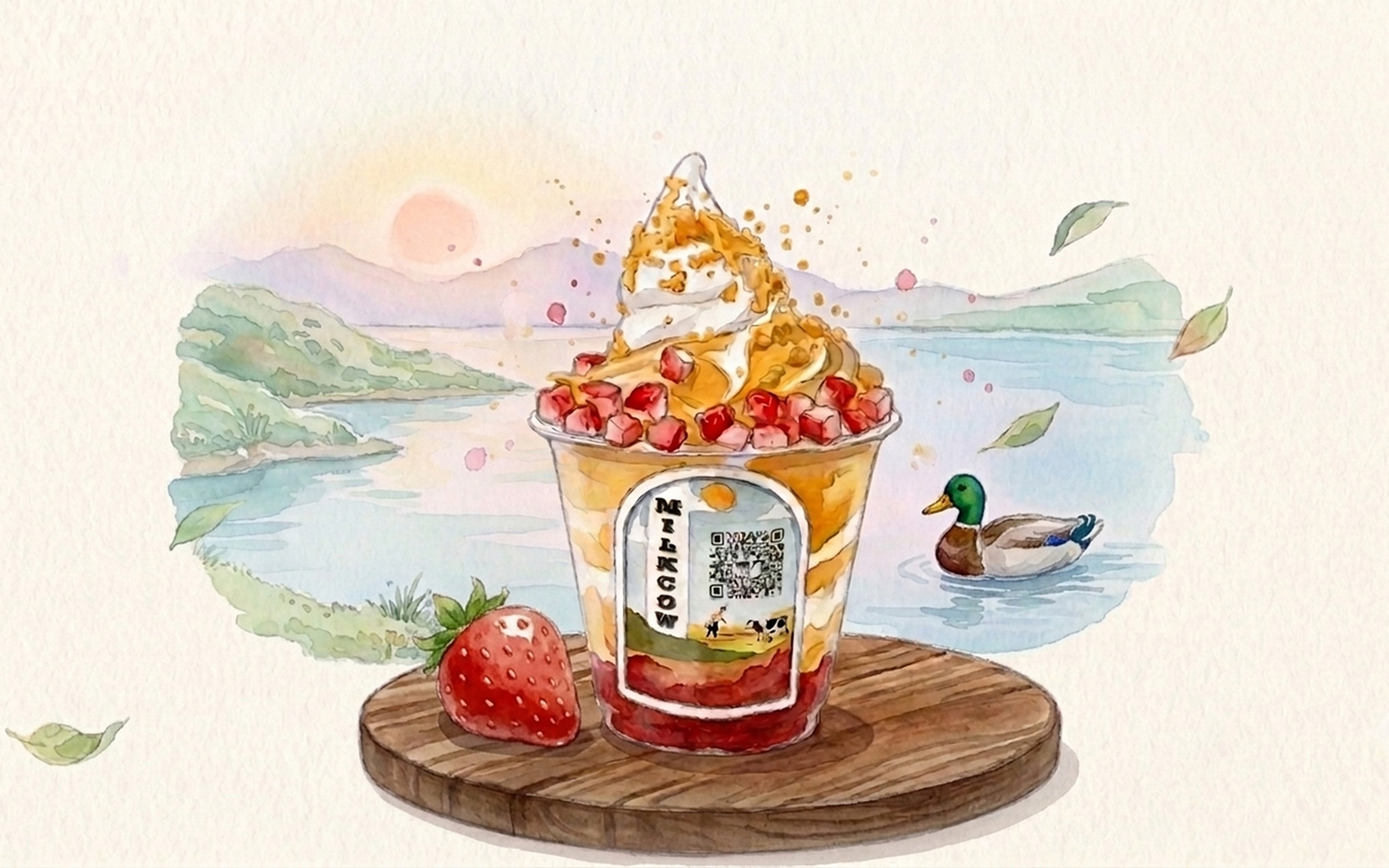 Strawberry Salted Yolk.