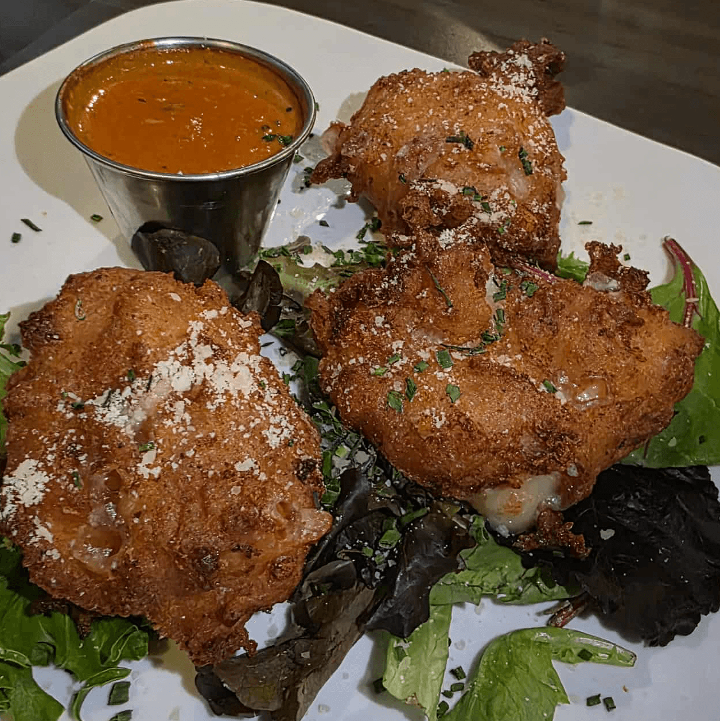 Smoked Mozzarella & Ricotta Fritters.