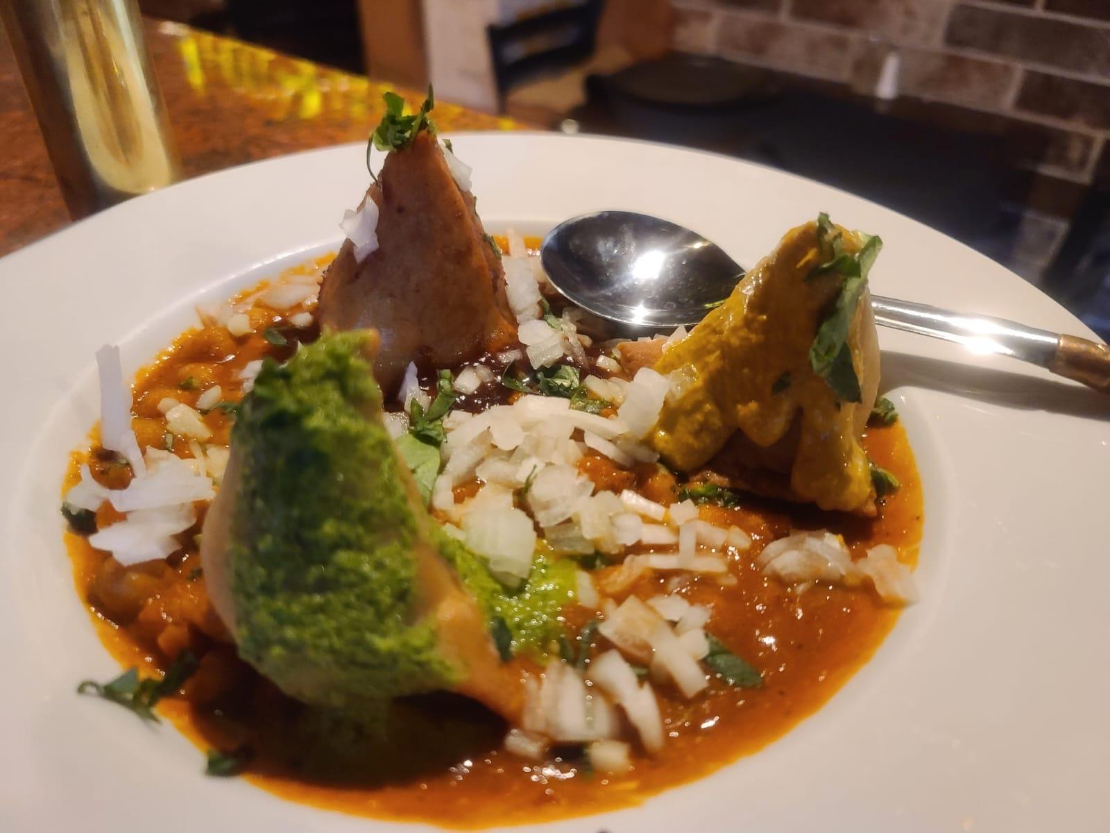 Samosa Chaat.