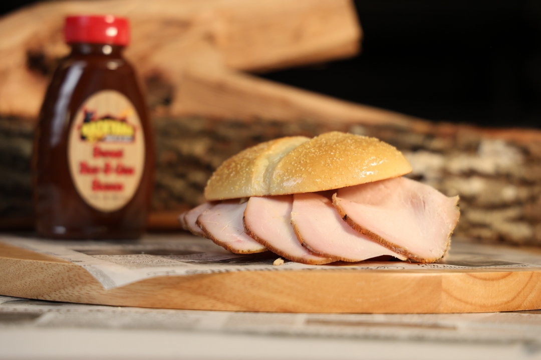 Jumbo Sliced Smoked Turkey.