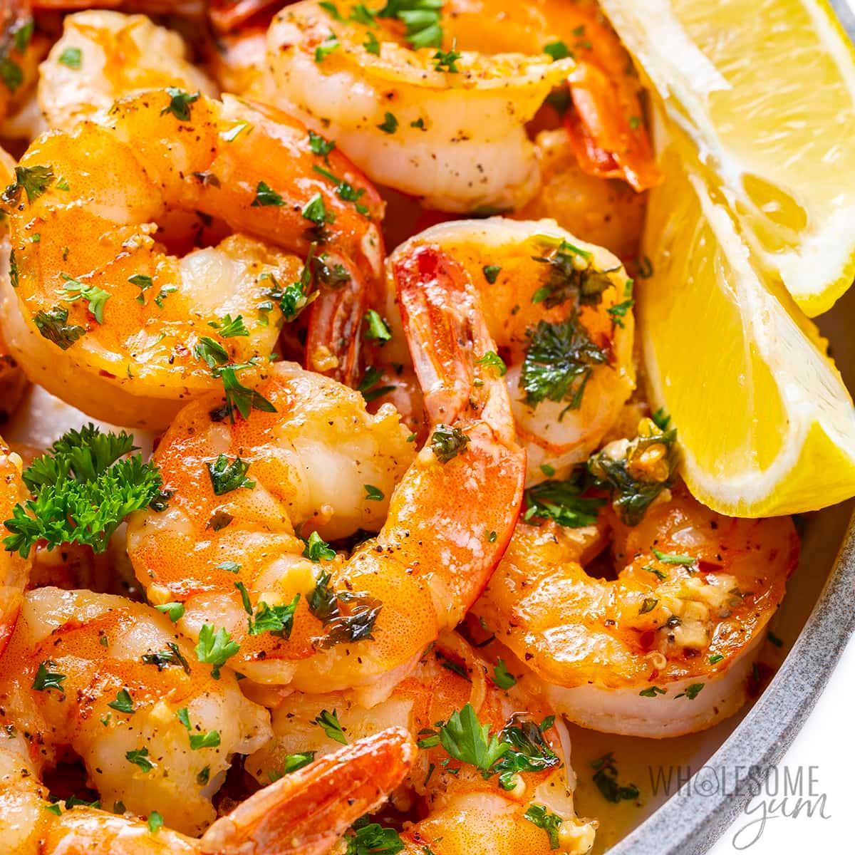 Spicy Garlic Shrimp.