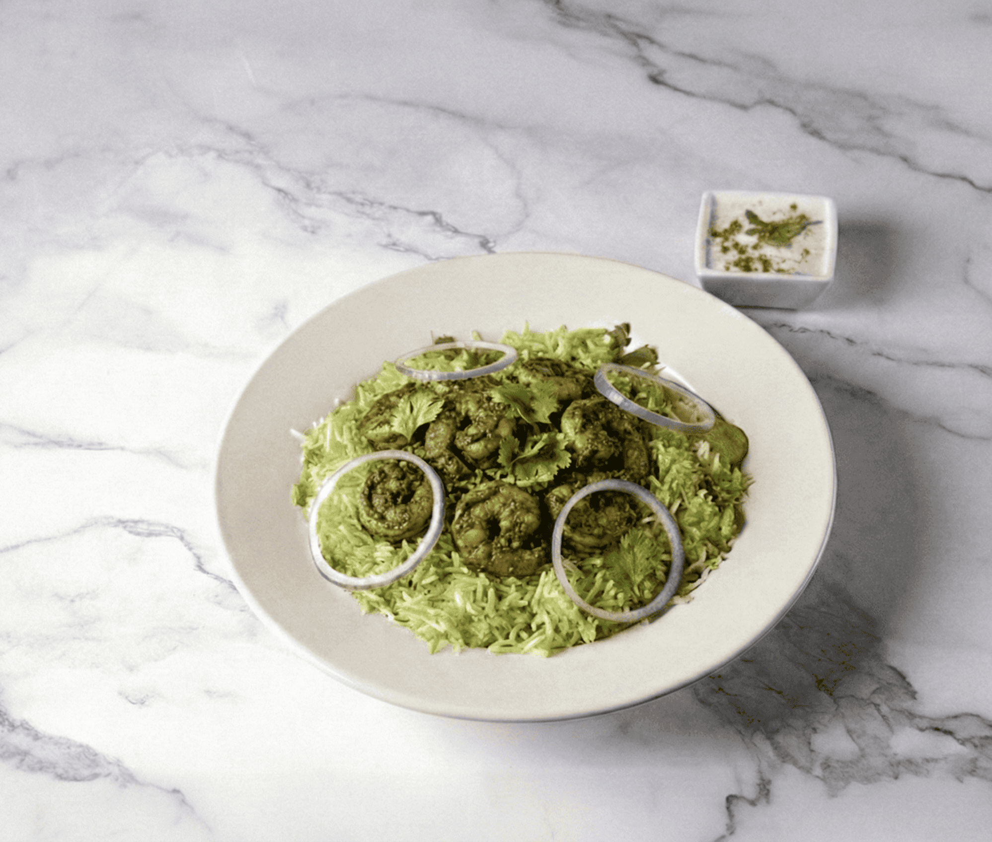 GONGURA SHRIMP BIRYANI.