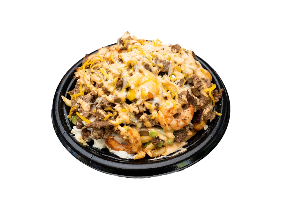 LARGE SURF AND TURF FRIES.