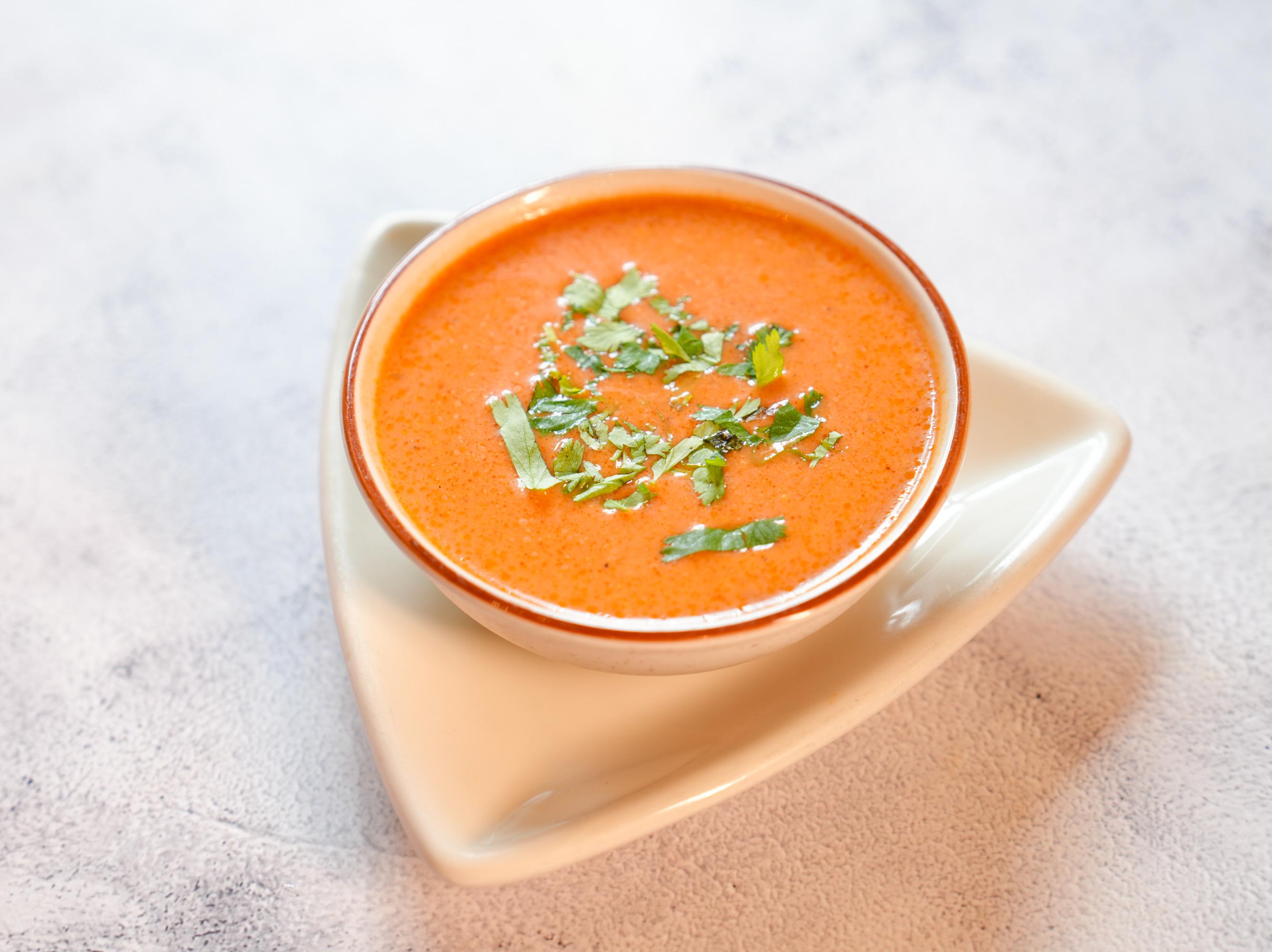 COCONUT TOMATO SOUP.