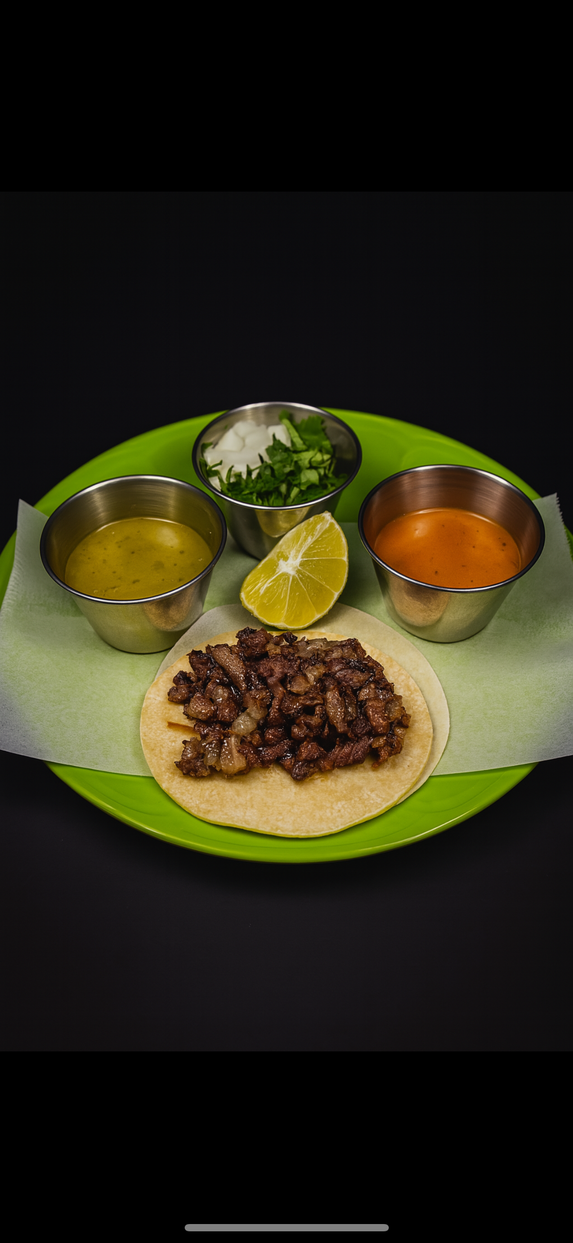 Taco Mexicano Cabeza (Barbacoa).