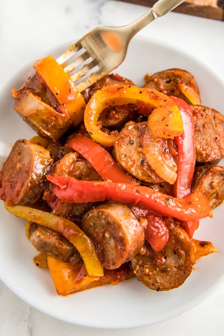 Sausage, Peppers & Onions.