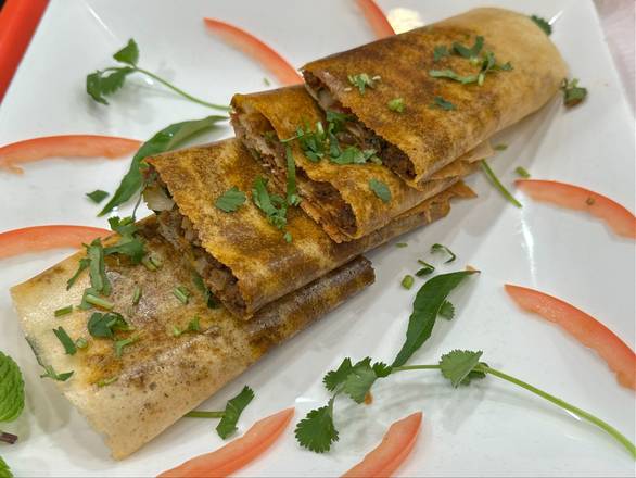 Beyond Karaikudi Vegan Soya Dosa.