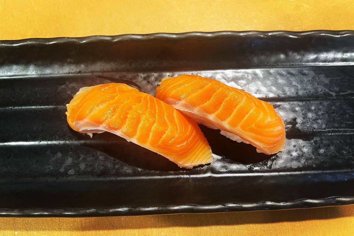 KING SALMON NIGIRI.