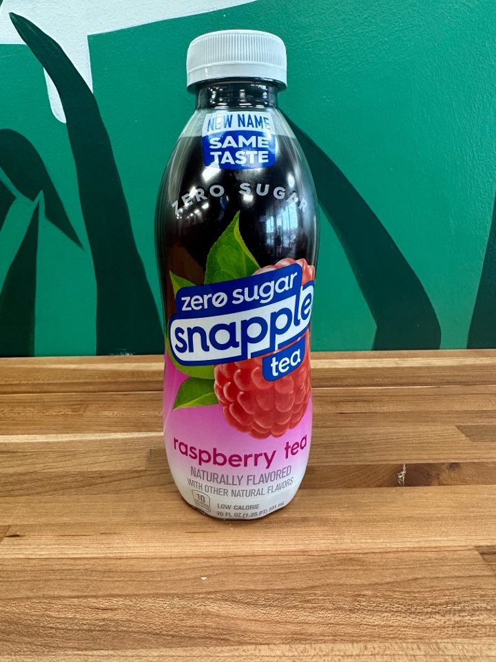 Snapple Zero Sugar Raspberry Tea.