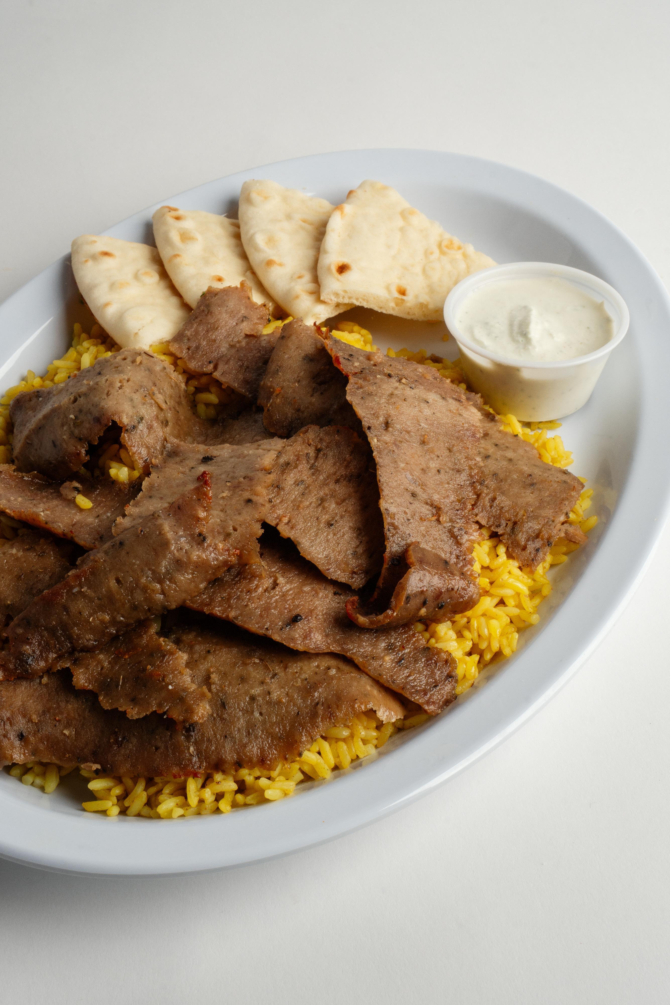Platter w/Seasoned Rice - Lunch Special.