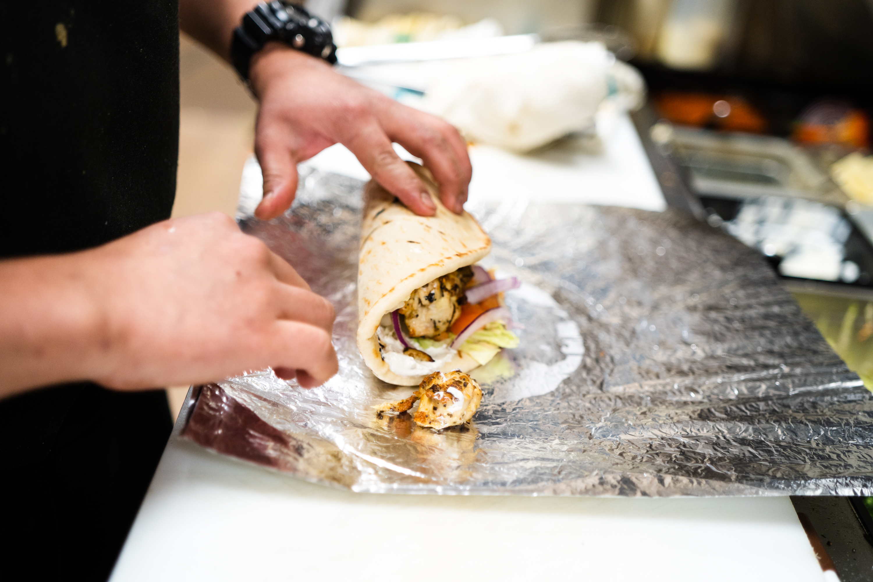 Chicken Souvlaki Wrap