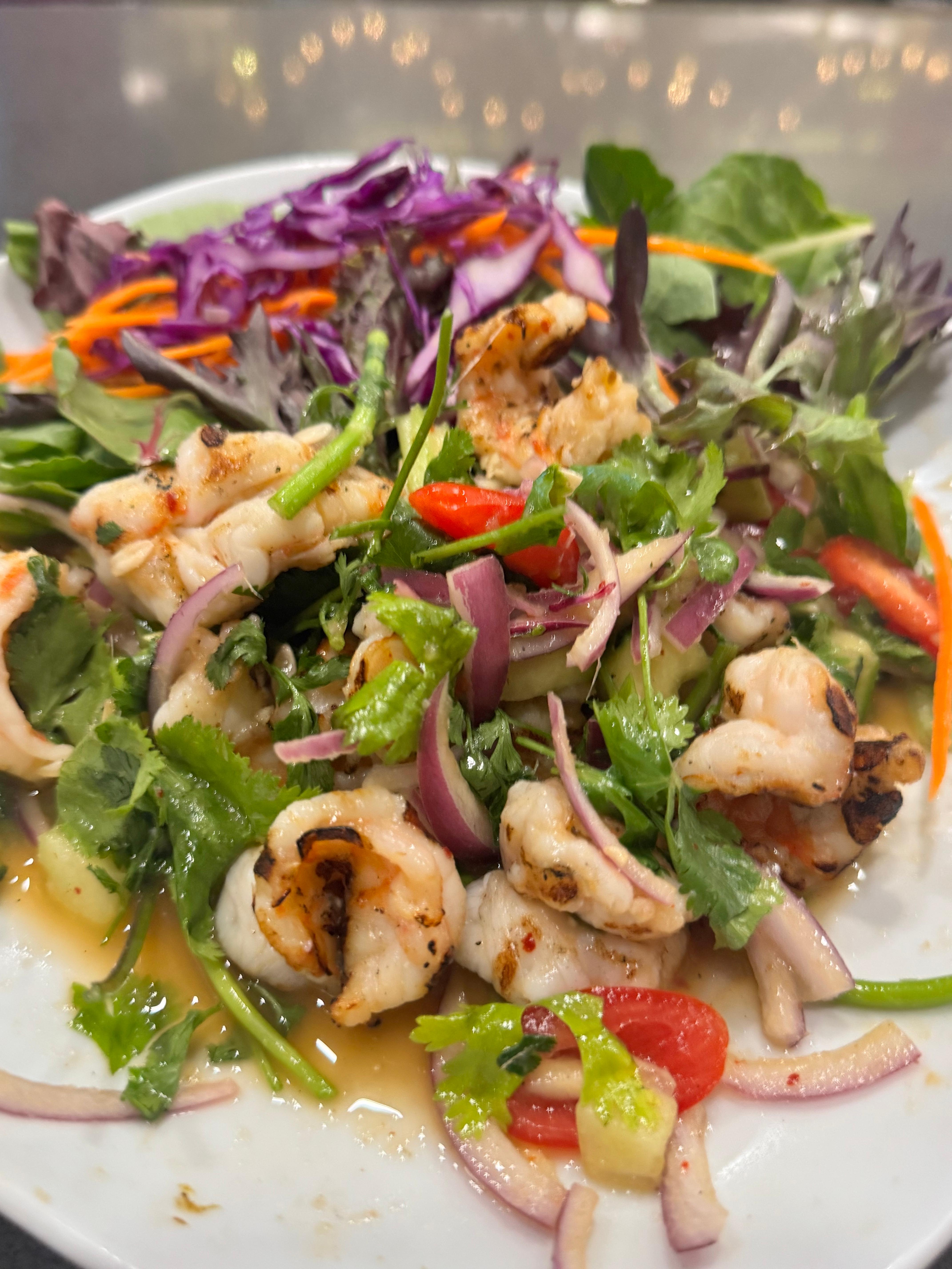 Grilled Shrimp Salad.