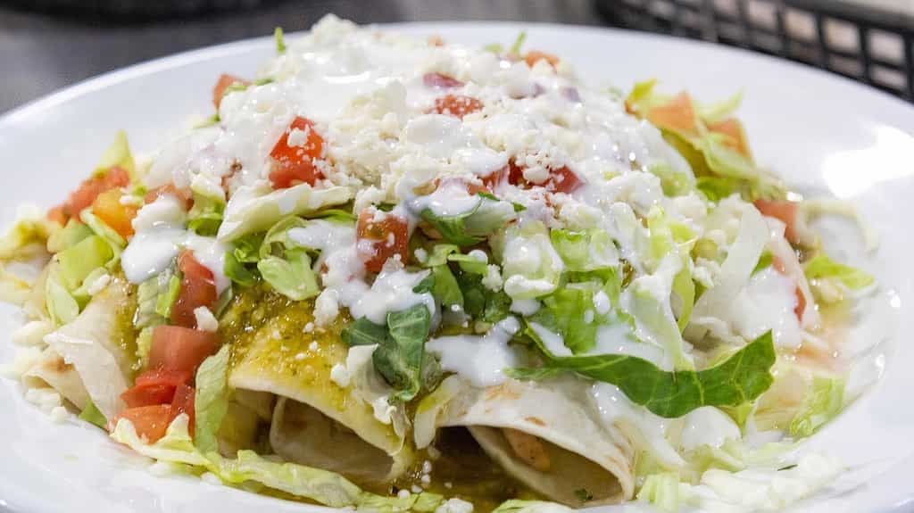 Ground Beef Enchiladas.