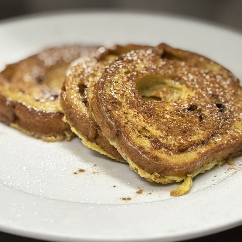 Cinnamon Swirl French Toast.