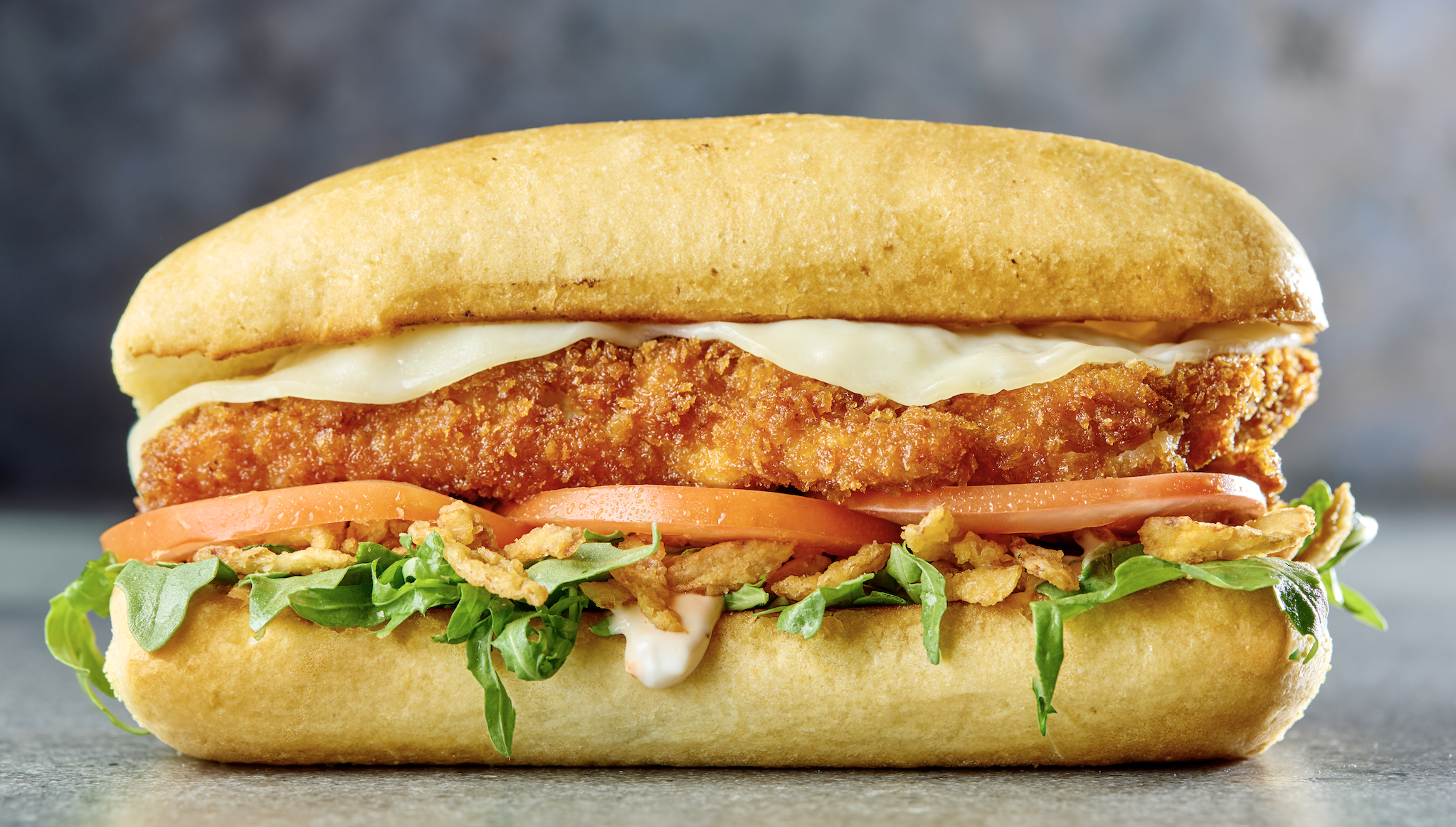 Chicken Schnitzel Sandwich.
