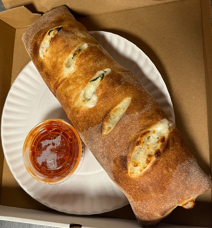Spinach Stromboli.