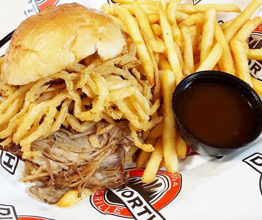 BBQ PORK SANDWICH.