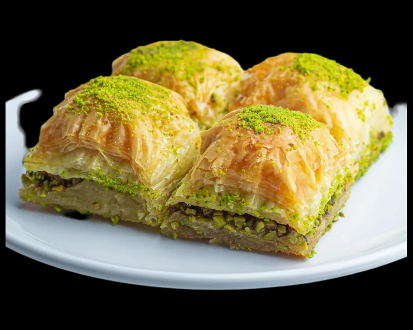 4 Mini Pistachio Baklava.