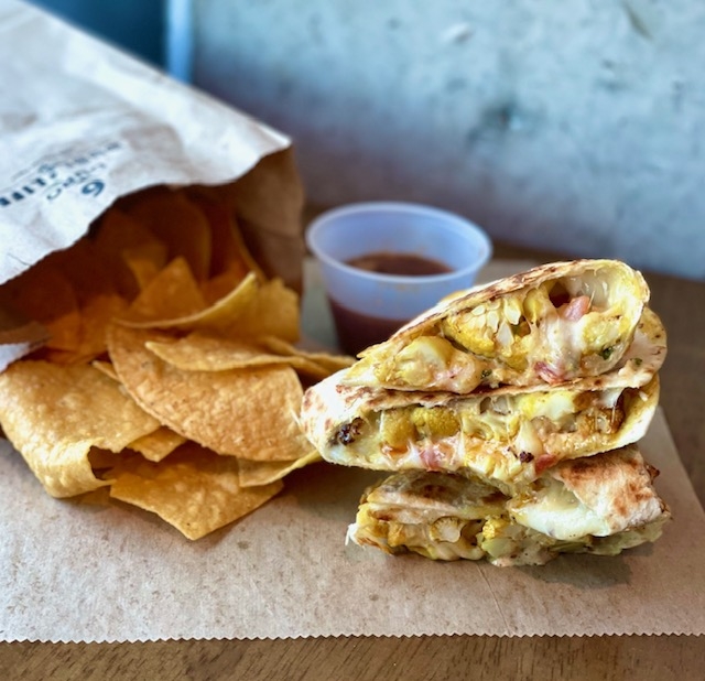 Cauliflower Quesadilla.