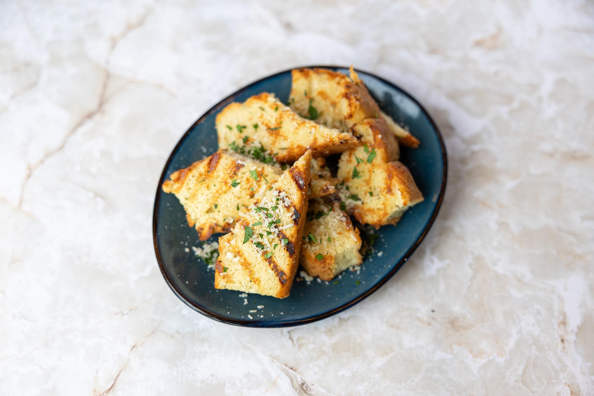 Grilled Bread with Herbs & Cheese.