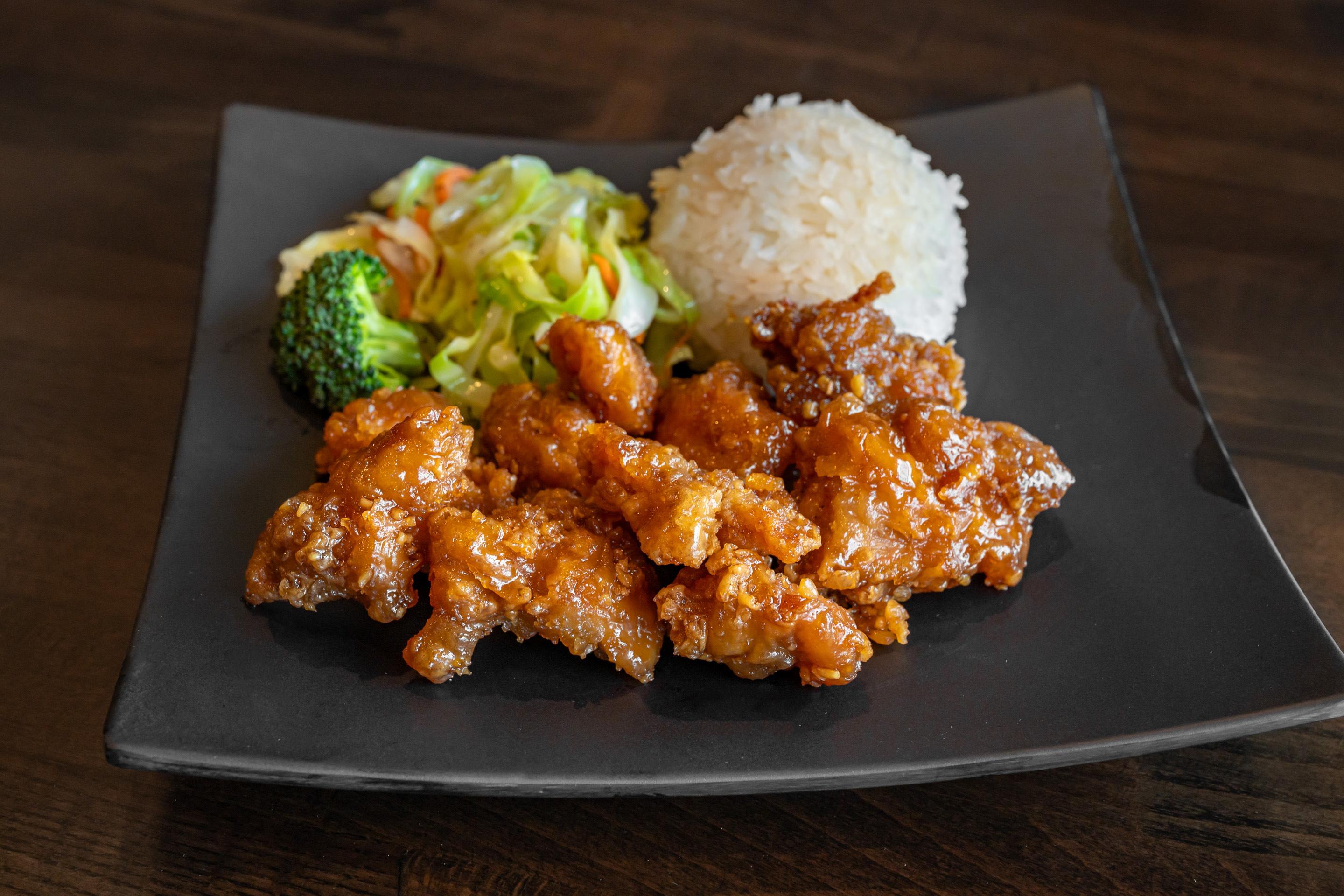 Honey Garlic Chicken Bowl.