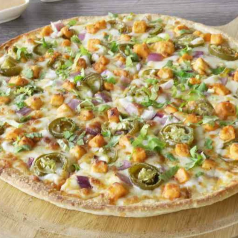 Deep Pan Achari Paneer Pizzatwist.