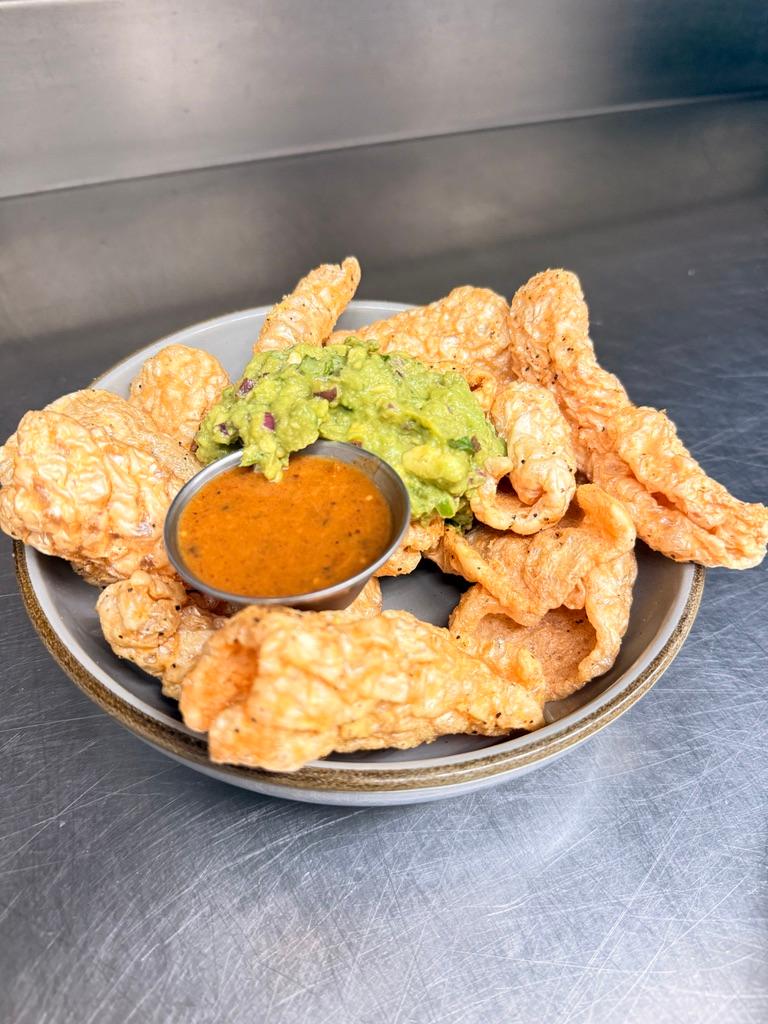 Chicharrones & Guacamole.