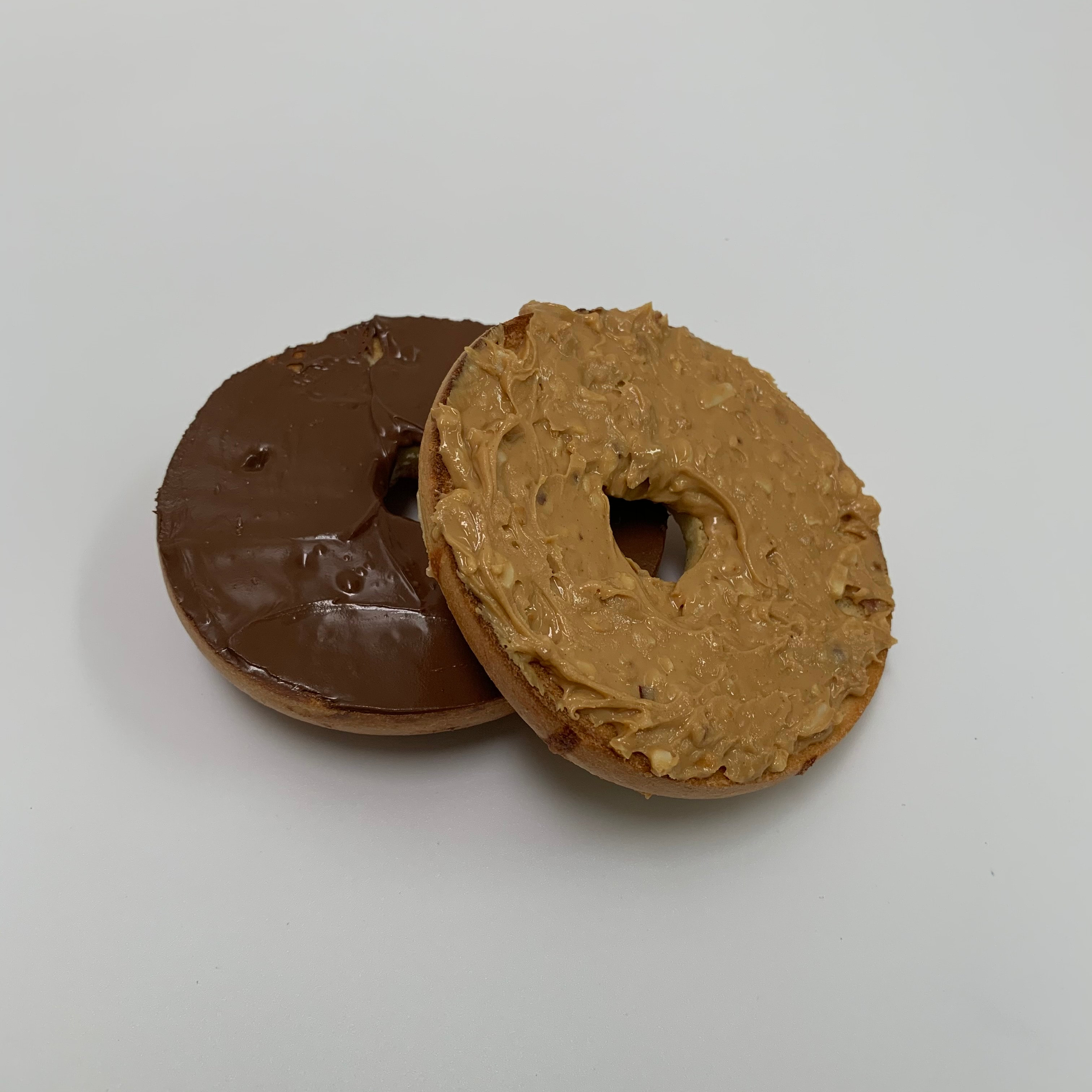 Bagel + Nutella & Peanut Butter..