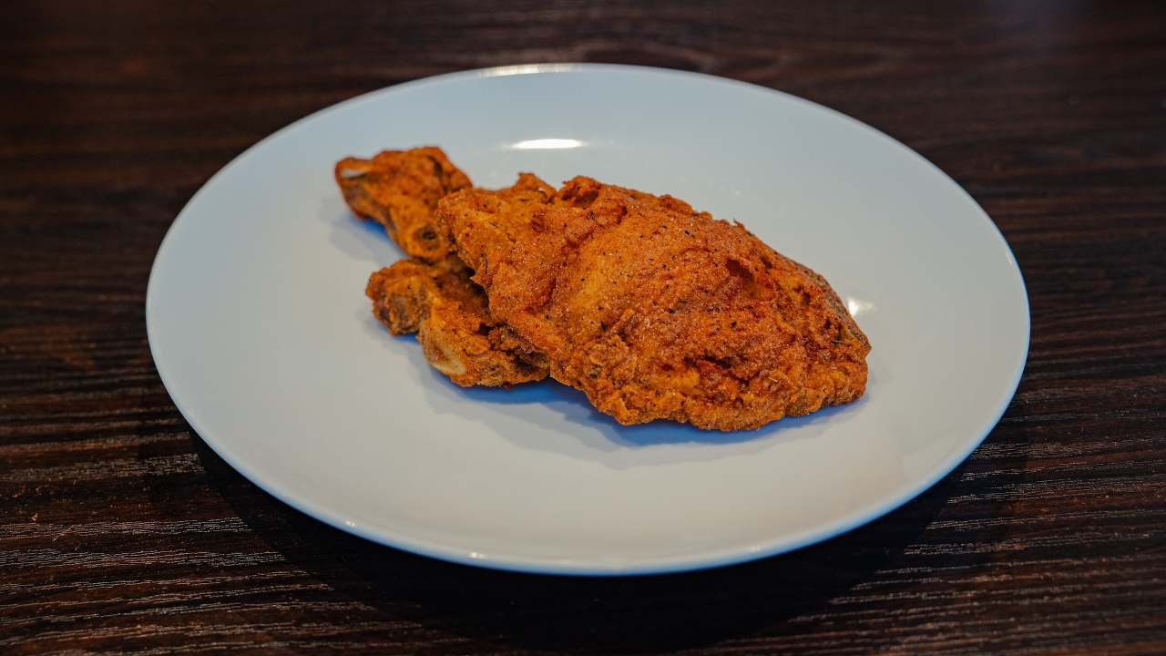 (2) FRIED PORK CHOPS.