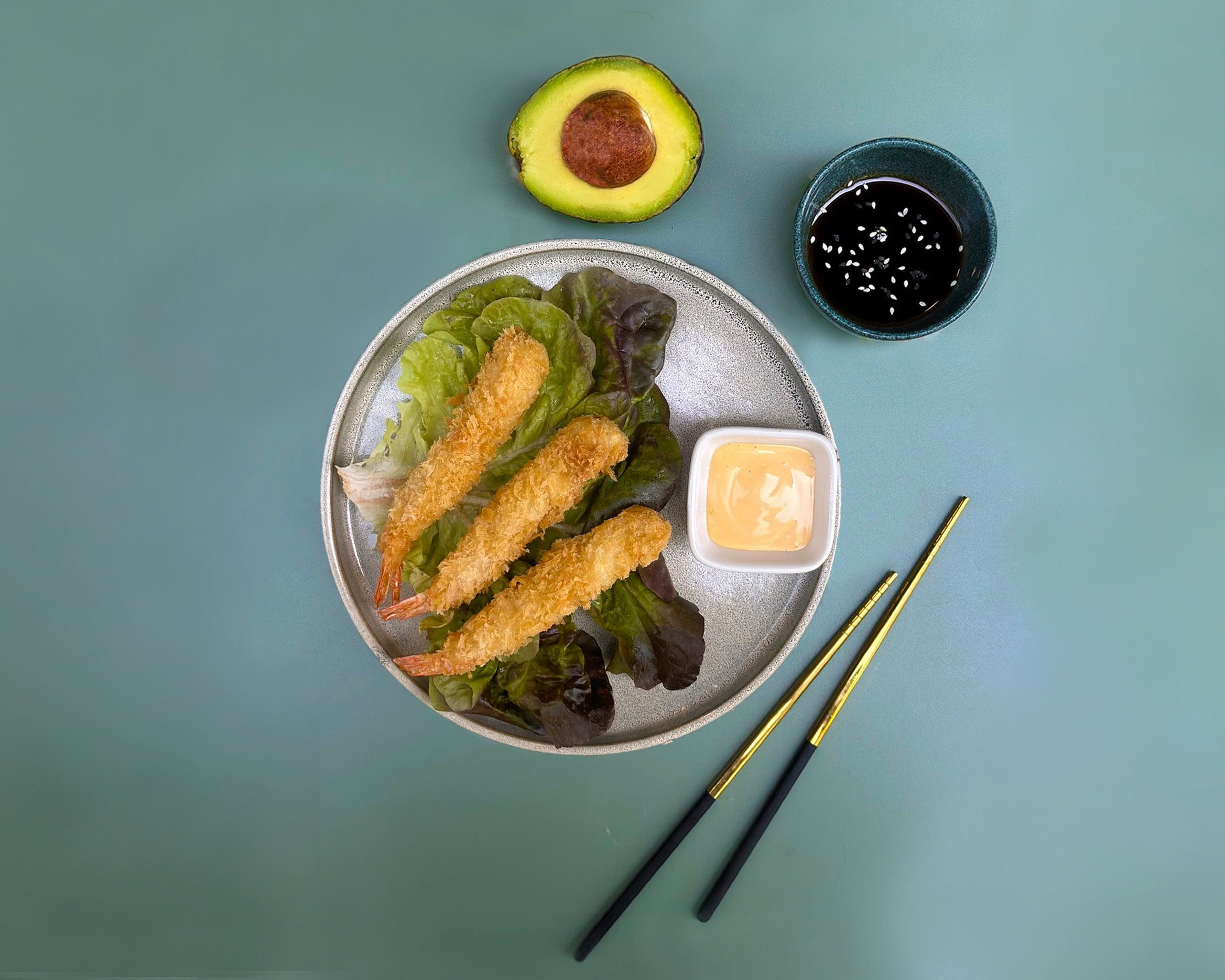 Crevettes tempura