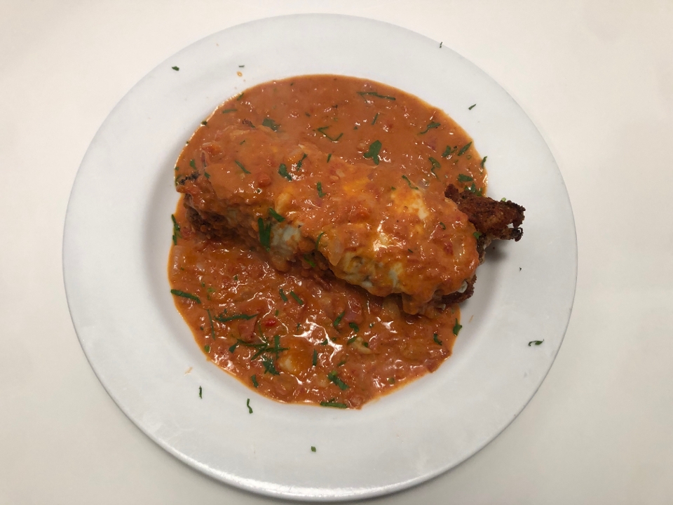 Fried Lasagna Alla Vodka.