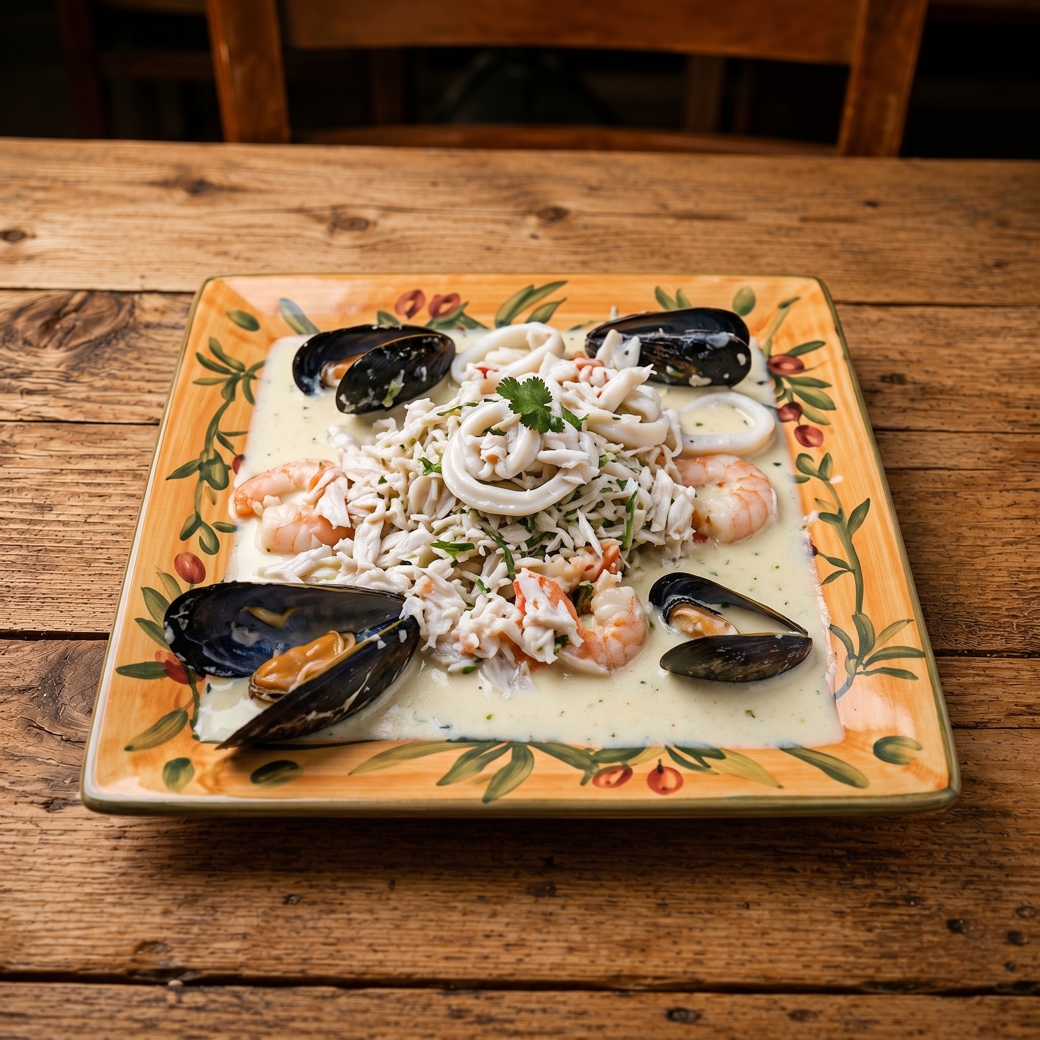 Seafood Mofongo (GF).