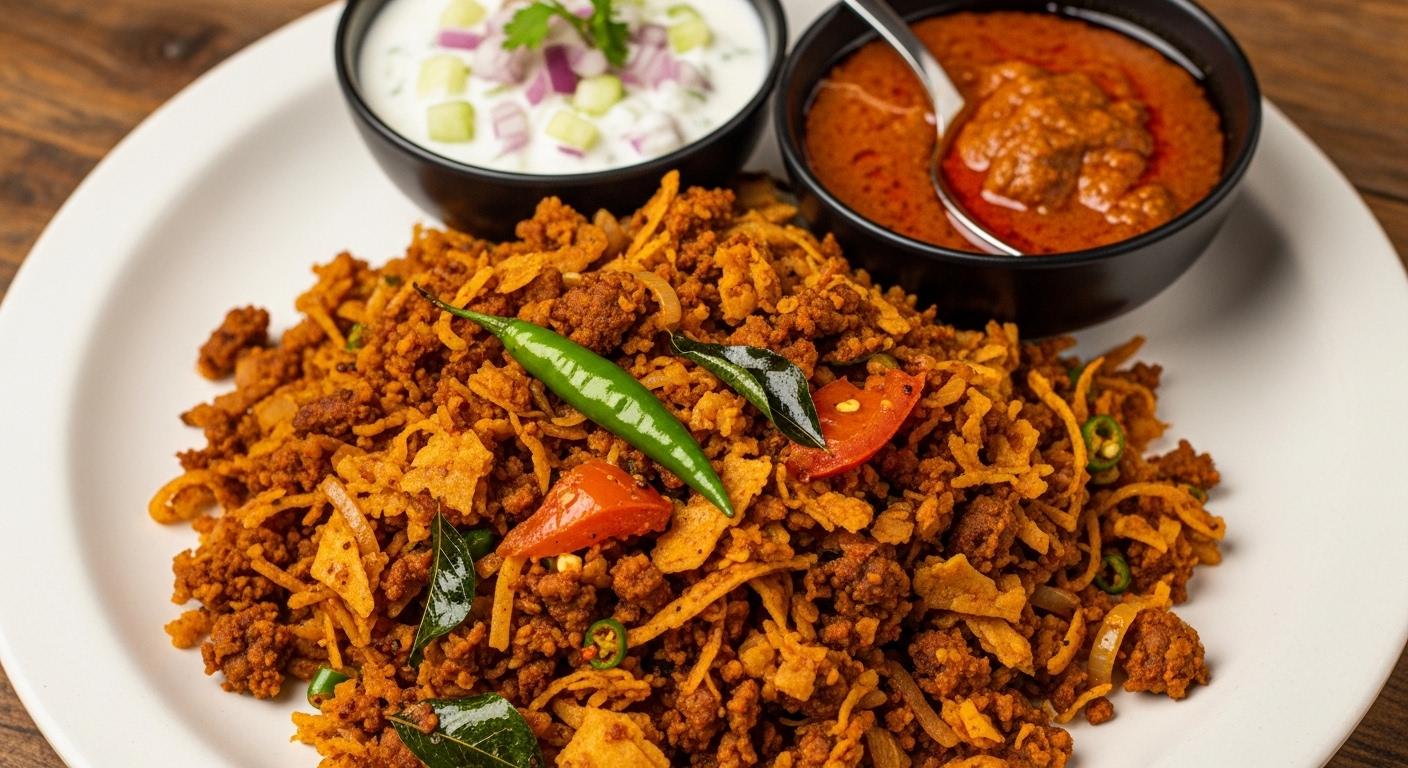 Kothu Paratha Lamb.