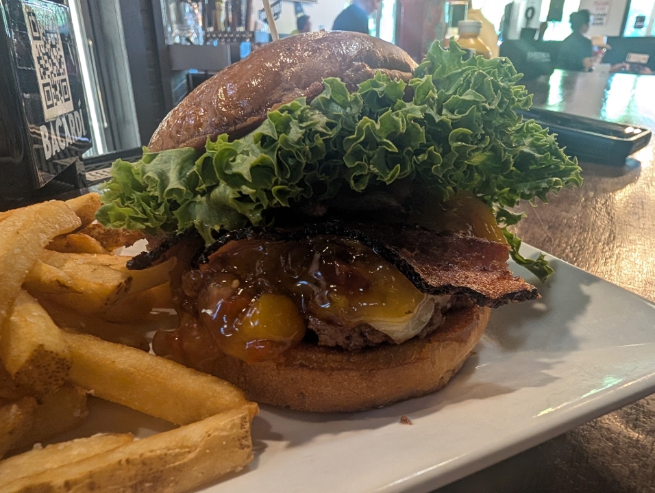 Jersey Peach Burger.