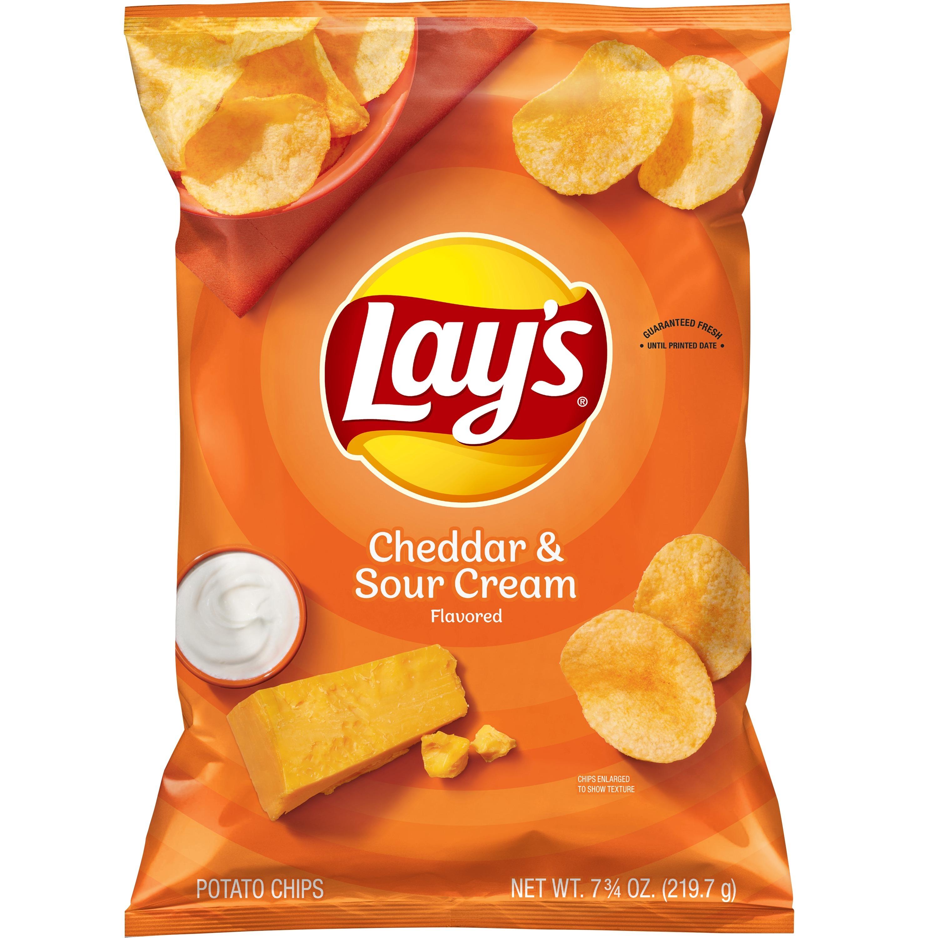 Lay's Potato Chips Cheddar & Sour Cream - 7.75 OZ.